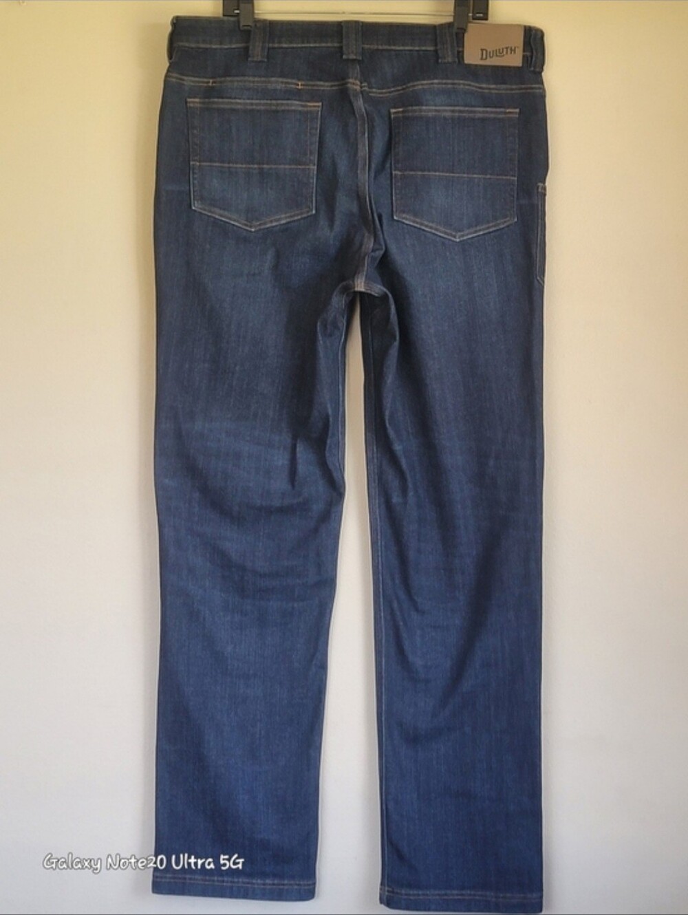 Duluth Trading Co Ballroom Double Flex Jeans 38x36 NWOT Dark Wash